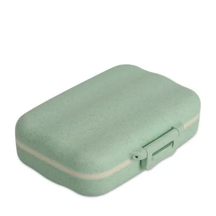 BUBM сумка для лекарств, чехол, дорожная сумка, портативный дорожный планшет для лекарств, Витаминная коробка-органайзер для таблеток, 6 отделений - Цвет: Grass Green