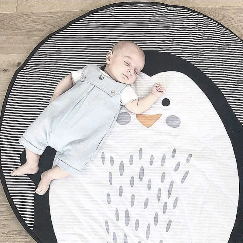 

Penguin Cotton Baby Gym Playmat Puzzle Activity Babygym Foam Blanket Children Climbing Carpet Crawling Mat Room Decoration