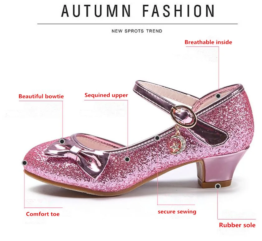 Girls high-heeled shoes-13