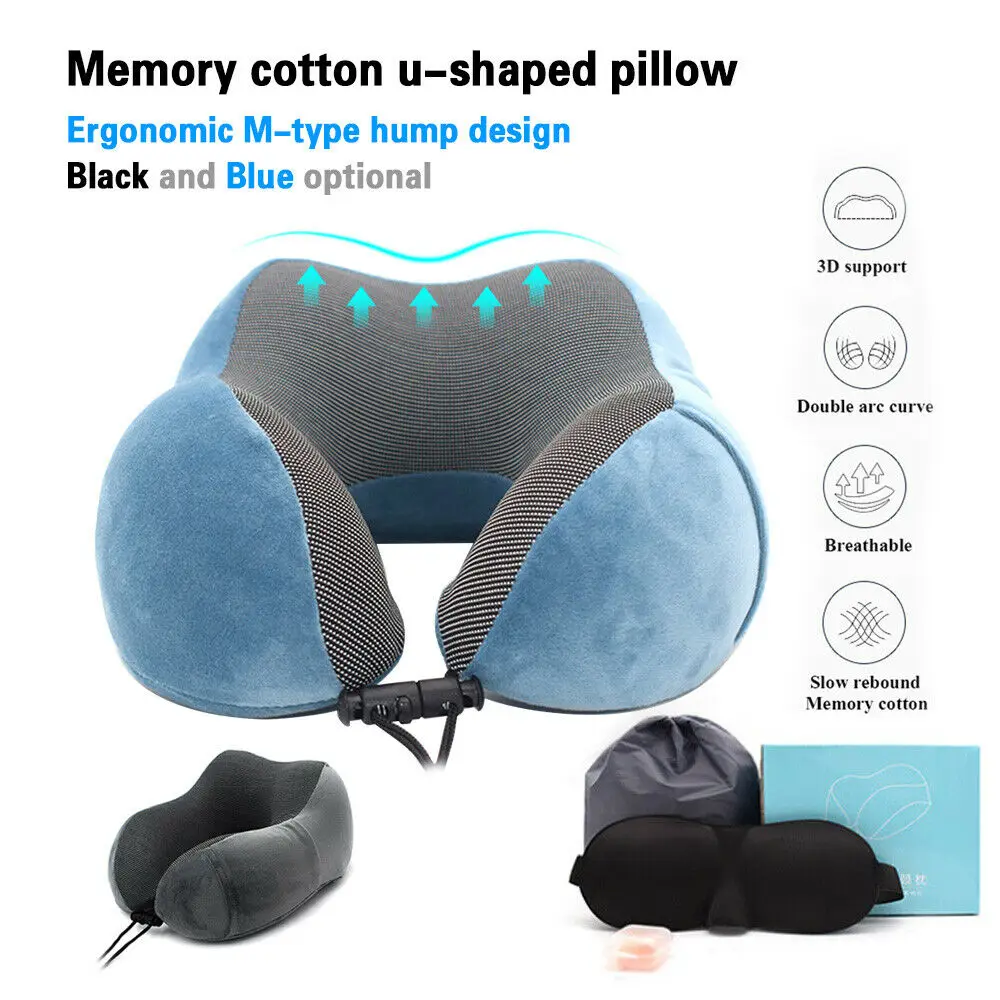 u shaped travel neck pillow