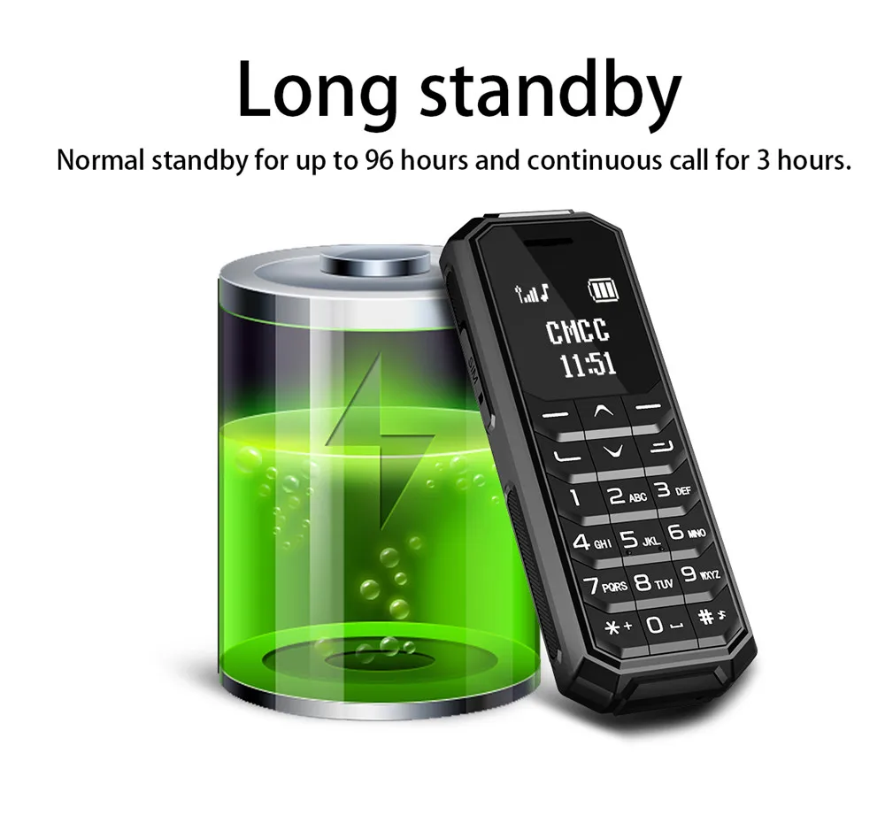 10pcs/lot AEKU KK2 Mini Pocket Mobile Phone 0.66''