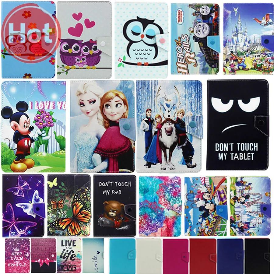 Чехол книжка Congelados Anna Elsa Sister принцесса Олаф Универсальный 7 дюймов 0 для планшета