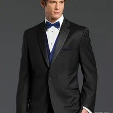 Смокинг для жениха для мужчин, черные мужские свадебные костюмы для жениха, смокинг, костюм из 4 предметов, черные свадебные смокинги для мужчин