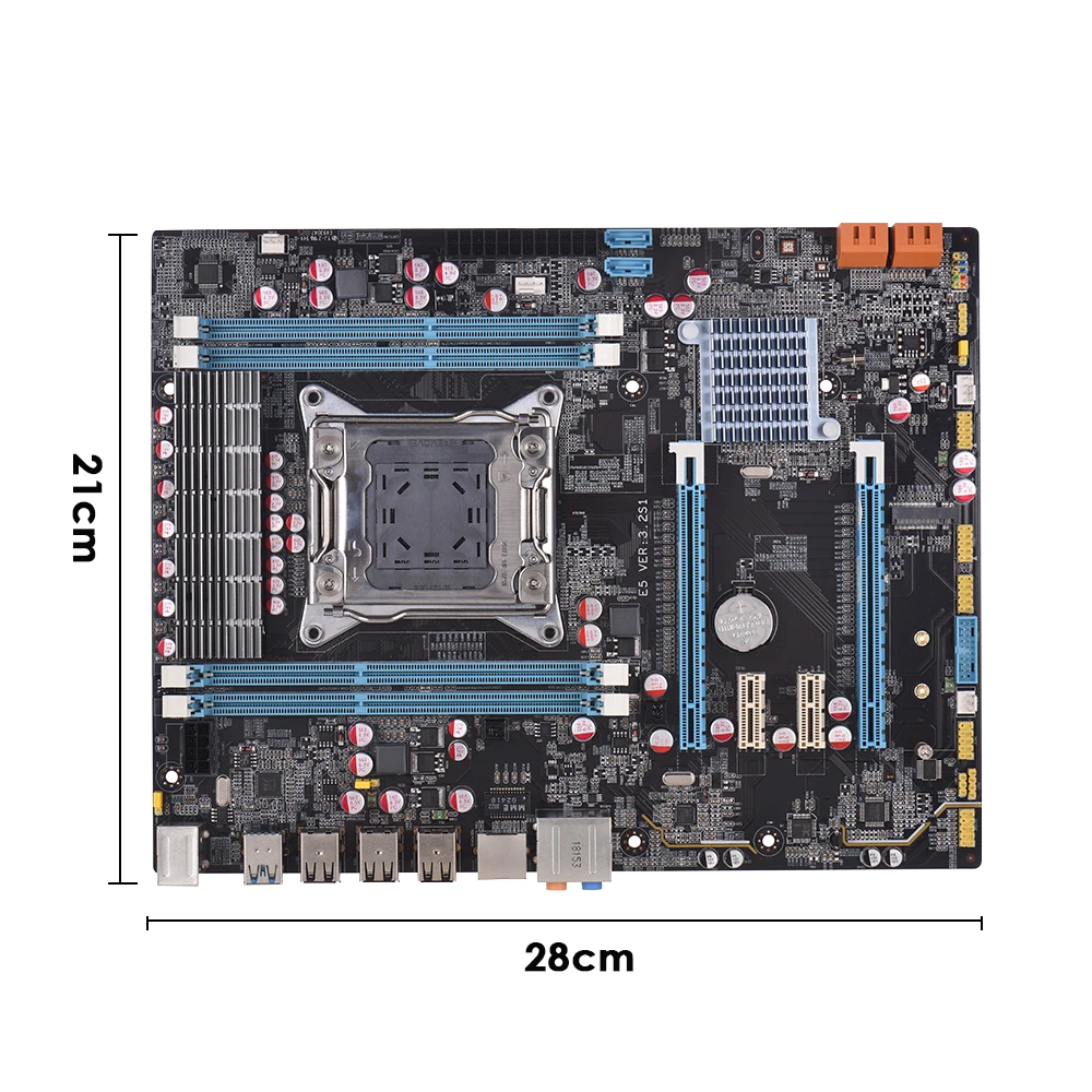 Материнская плата компьютера новая X79 LGA2011 E5 3.2S1 материнская плата DDR3 M2 ATX 64 Гб материнская плата памяти