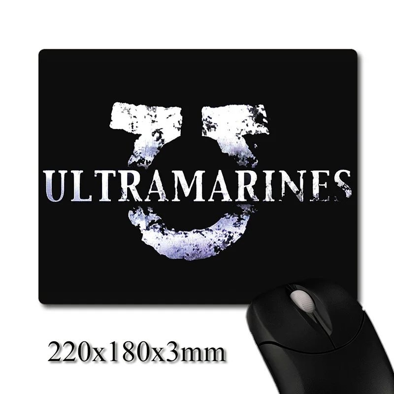 

Ultramarines Logo CG printed Heavy weaving anti-slip rubber pad office mouse pad Coaster Party favor gifts 220x180x3mm