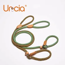 

High Quality Large Dog Adjustable Training Lead Dog Leash Strap Rope Traction Dog Harness Collar Leash Reflective Nylon Leash