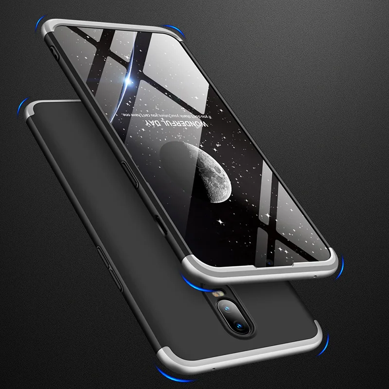 

Phone 360 Degree Full Cover For Oneplus 6T Case oneplus 6 Plastic Anti-Knock Back Cover For Oneplus 5T Case 5 Fundas shell