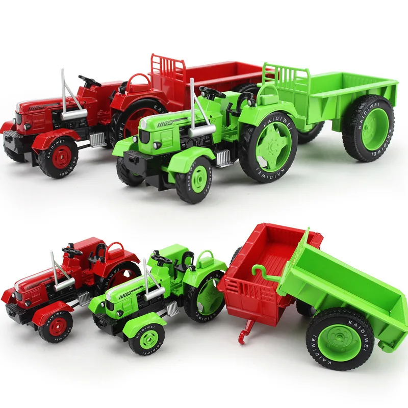 

1/18 Alloy Retro Agricultural Tractor Farmer's Model of Construction Vehicle Pull Glide Gifts for Boys'Engineering Vehicles