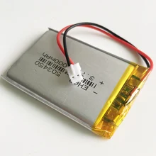 3,7 V 1000mAh 503450 литий-полимерная LiPo аккумуляторная батарея JST PH2.0 2pin для Mp3 DVD PAD Смарт-часы камера рекордер динамик