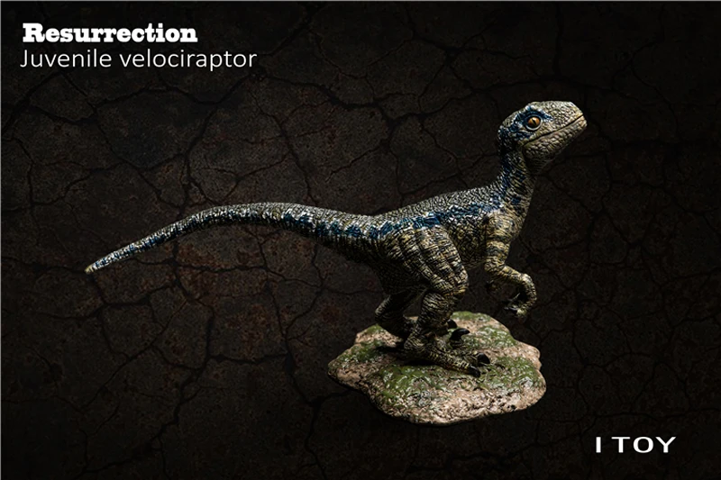 Коллекция моделей динозавров из Юрского периода, игрушки для подростков, велоцираптор, синий, ограниченная распродажа 100 штук