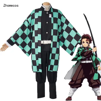 

Zhomecos Anime Demon Slayer Kimetsu No Yaiba Cosplay Costume Kamado Tanjirou Agatsuma Zenitsu Tomioka Giyuu Kimono Costumes