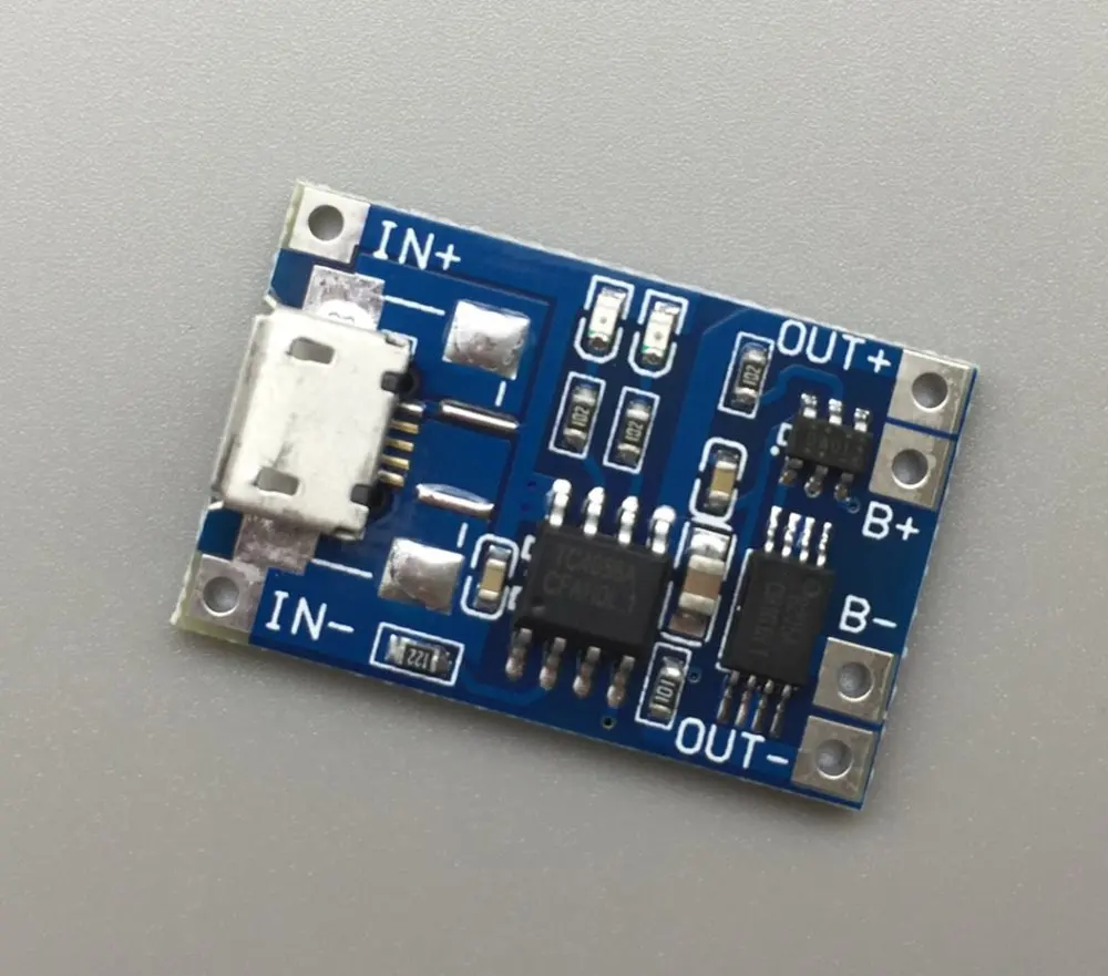 

1PCS Micro USB 5V 1A 18650 Lithium Battery Charger Module Charging Board With Protection