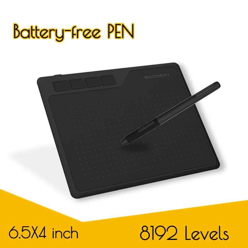 GAOMON S620 6,5x4 дюймов цифровая ручка планшет аниме графический планшет для рисования и игры OSU с 8192 уровней ручка без батареи