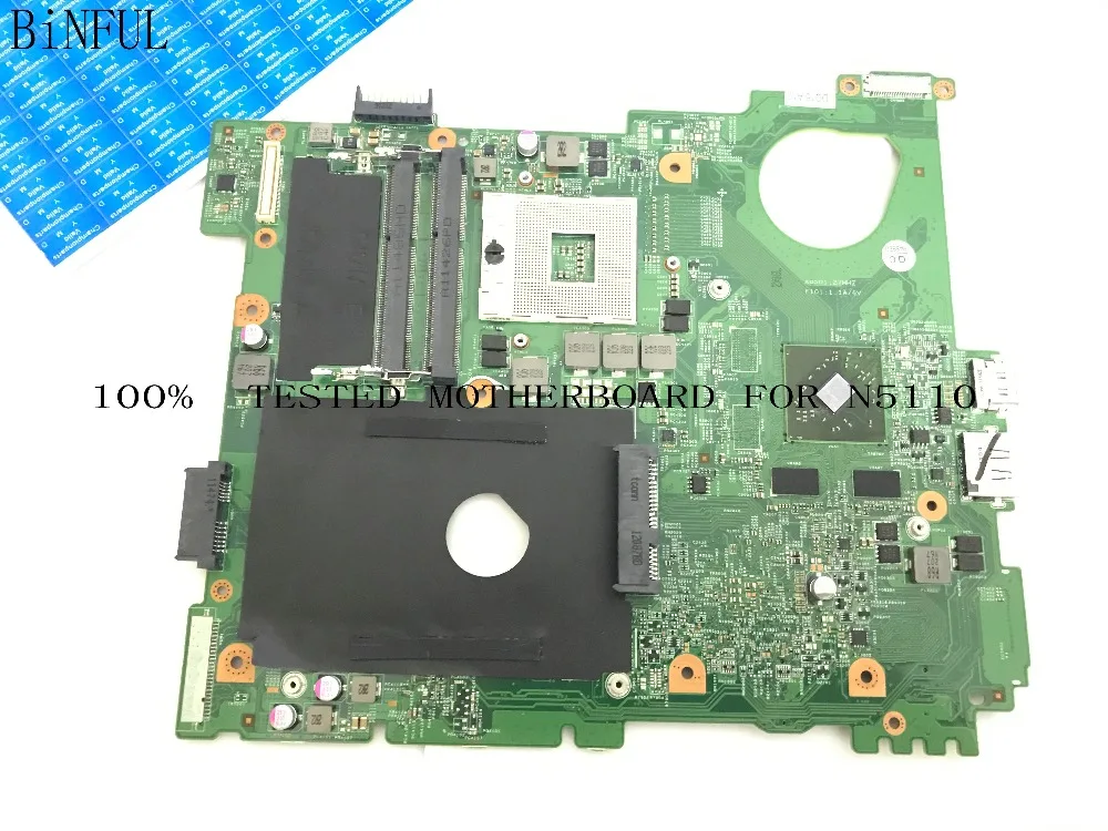 Материнская плата BiNFUL для ноутбука DELL INSPIRON N5110 с видеокартой (в наличии