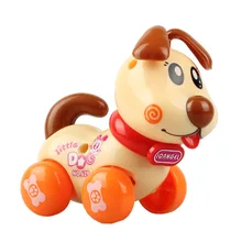 Free Shipping Children’s Cartoon Clockwork Toy Dog Toys for Children Early Childhood Educational Toys Car Color and Style Random