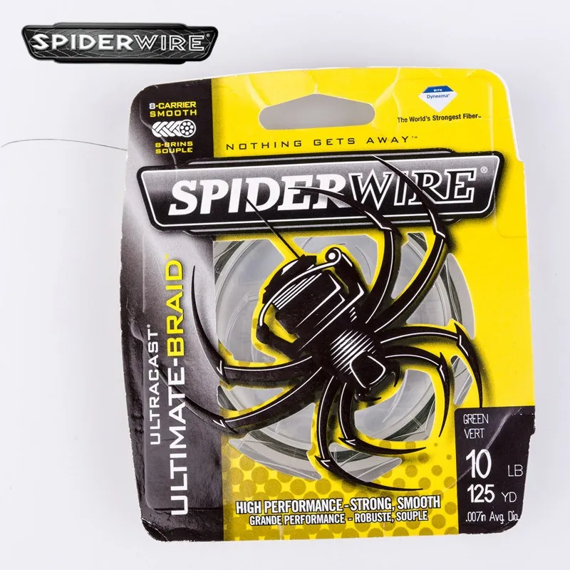 

Spiderwire ULTRACAST Fishing Line 125yd 114m Drak Green 8 Strands Braided Wire High Strength Fishing Accessories Pesca Angler