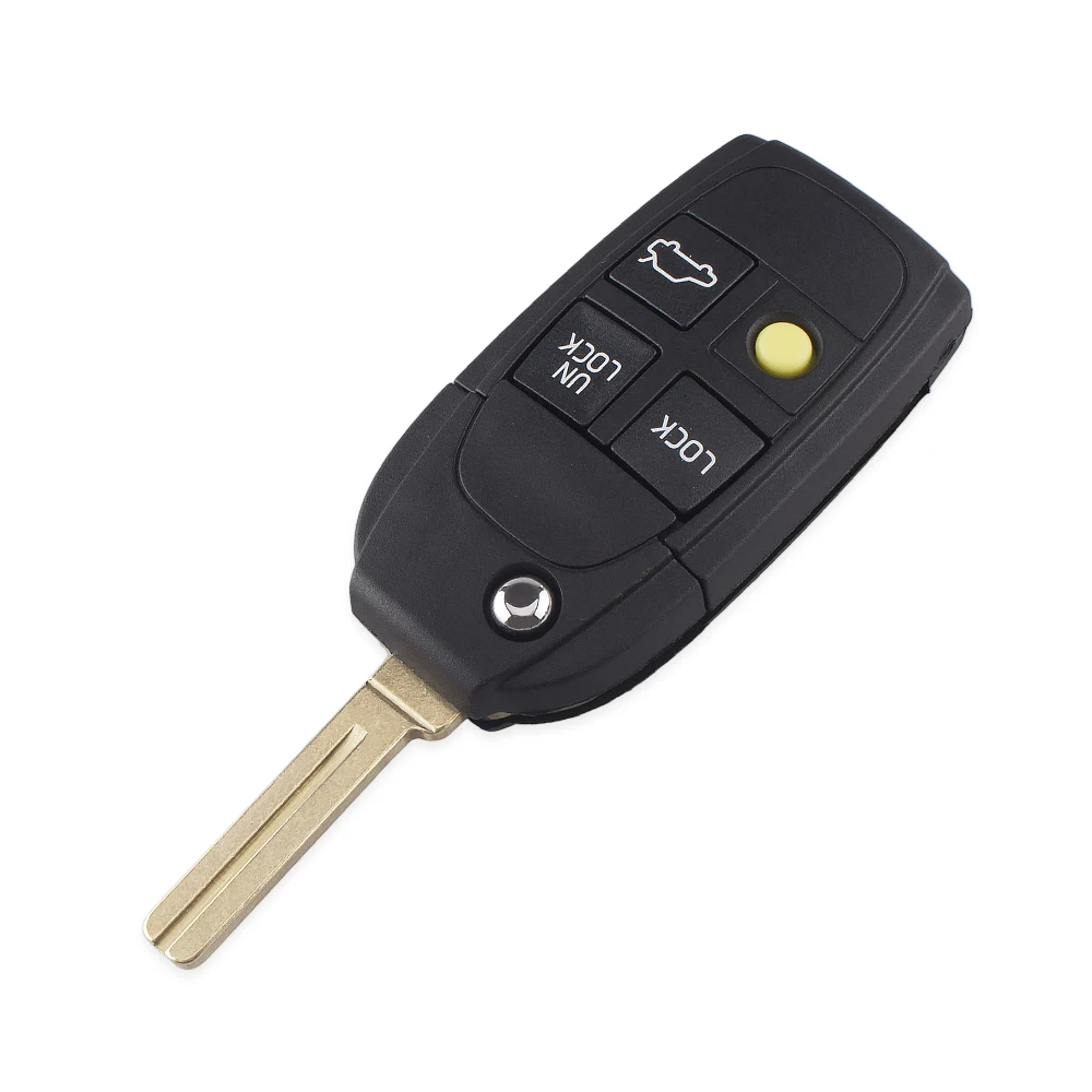 KEYYOU режущее лезвие odified флип ключ дистанционный ключ чехол 4/5 кнопка для Volvo XC70 XC90 V50 V70 S40 V40 V90 C70 S60 S80 S70