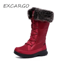 дешево! EXCARGO -40 градусов держать теплые женские снегоступы высокие 2018 водонепроницаемые женские зимние