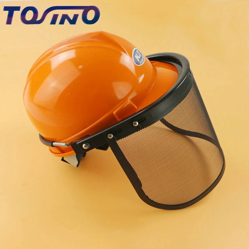 

Metal Mesh Full Face Mask Protective Visor Safety Helmet hat For chainsaw brush cutter forestry Lawn Mower Protection Labor Mask