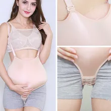 Реалистичный силиконовый комбинезон для живота для женщин, для беременных, 1000 г, 2-3 месяца, Корректирующее белье, для тренировок по талии, Fajas Reductoras