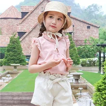 Новые летние хлопковые шорты для девочек, повседневные хлопковые шорты, летняя детская одежда, одежда для маленьких девочек, шорты