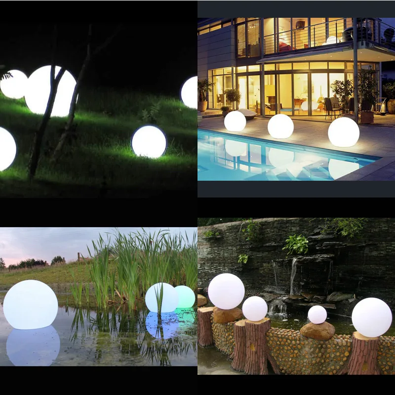 D30cm водонепроницаемый LED шар наружный светодиодный шарик лампы светящиеся Водонепроницаемый светодиодная сфера свет ночи мяч для