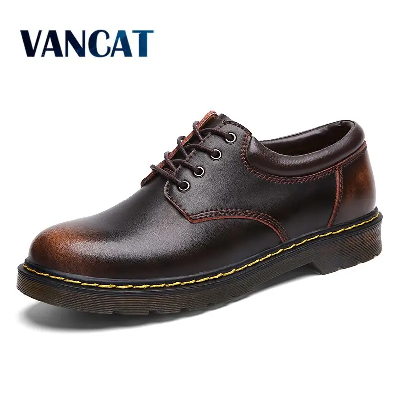 High Quality Genuine Leather Men Shoes Spring Work Safety Casual Shoes Fashion Flats Oxfords Loafers Moccasins Big Size 38-47 High Quality Genuine Leather Men Shoes Spring Work Safety Casual Shoes Fashion Flats Oxfords Loafers Moccasins Big Size 38-47