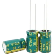 35v470uf 470 мкФ 35v Размер: 10*17 мм лучшее качество высокочастотный кристалл