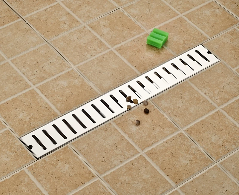 

Chrome Grate Waste Floor Filler 70cm Floor Drain Fast Draining Ground Leakage