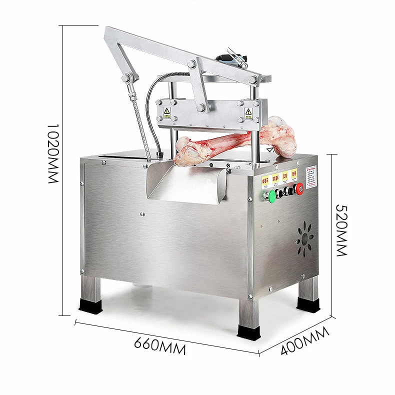 Коммерческая электрическая машина для резки кости, распиловочная машина для животных, станок для резки костей, станок для резки мяса