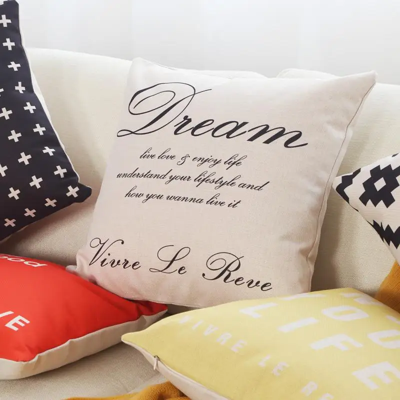 النمط الاسكندنافية الحد الأدنى ديكور هندسية وسادة غطاء أسود و الأبيض المعين مثلث مجردة الفن المخدة ل مكتب أريكة