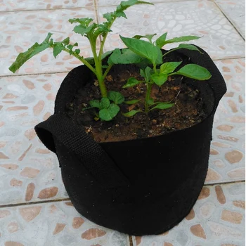 

The home garden balcony garden pots of organic vegetables planting Gardening planting bags2gallon H18CM D21CM For tree