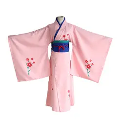 Гинтама «Серебряная душа» Шимура тэ Косплэй костюм розовый кимоно вечерние форма Новинка, Бесплатная доставка