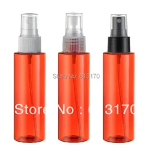 100 мл красные плоские плечи пустые аэрозольные баллончики жидкая бутылка с распылителем из ПЭТ путешествия восполняемая Косметика Упаковка