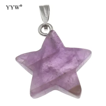 

2017 New Natural Gem Stone Pendant Crystal Quartz AmethystOpal Moonstone Star Stone Pendants For DIY Necklaces Pendants Jewelry