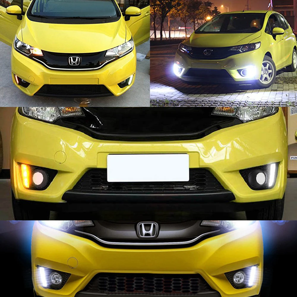 Led drl daytime running light for Honda Jazz Fit-11