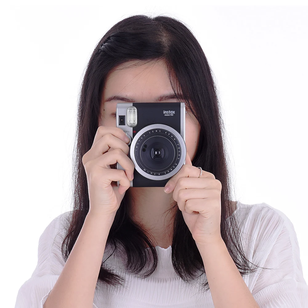 Fujifilm Instax Mini 90 Neo классическая фотокамера моментальной печати с ЖК-экраном с поддержкой Макросъемки со вспышкой 2 затвора
