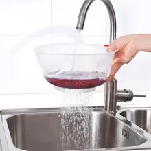 Пищевой пластиковый рис бобы, фильтр для мытья гороха, Зеленый Розовый цветная корзина, сито, чистящий гаджет, цвет в случайном порядке