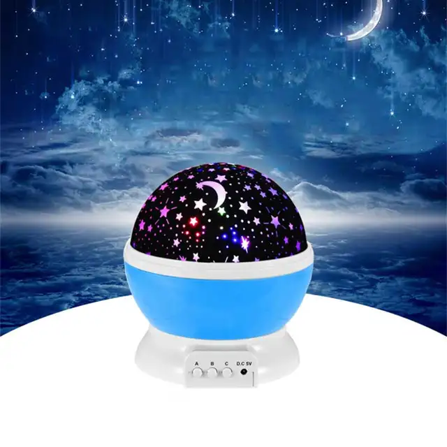 2017 Romantic Rotating Spin Night Light Projector Children Kids Baby