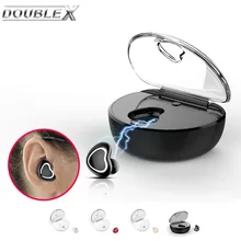 

DOUBLEX X7 Mini Bluetooth earphone Wireless In-Ear earphone Heart-shaped Headset with Mic for iPhone Samsung huawei xiaomi