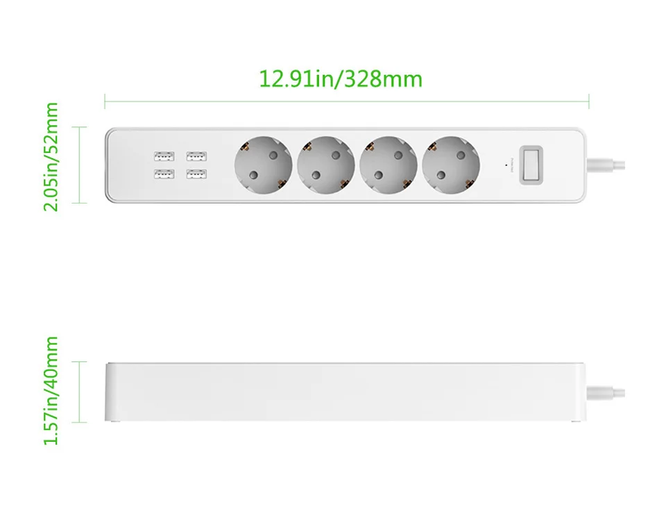 NTONPOWER USB Power Strip Socket EU Plug (23)