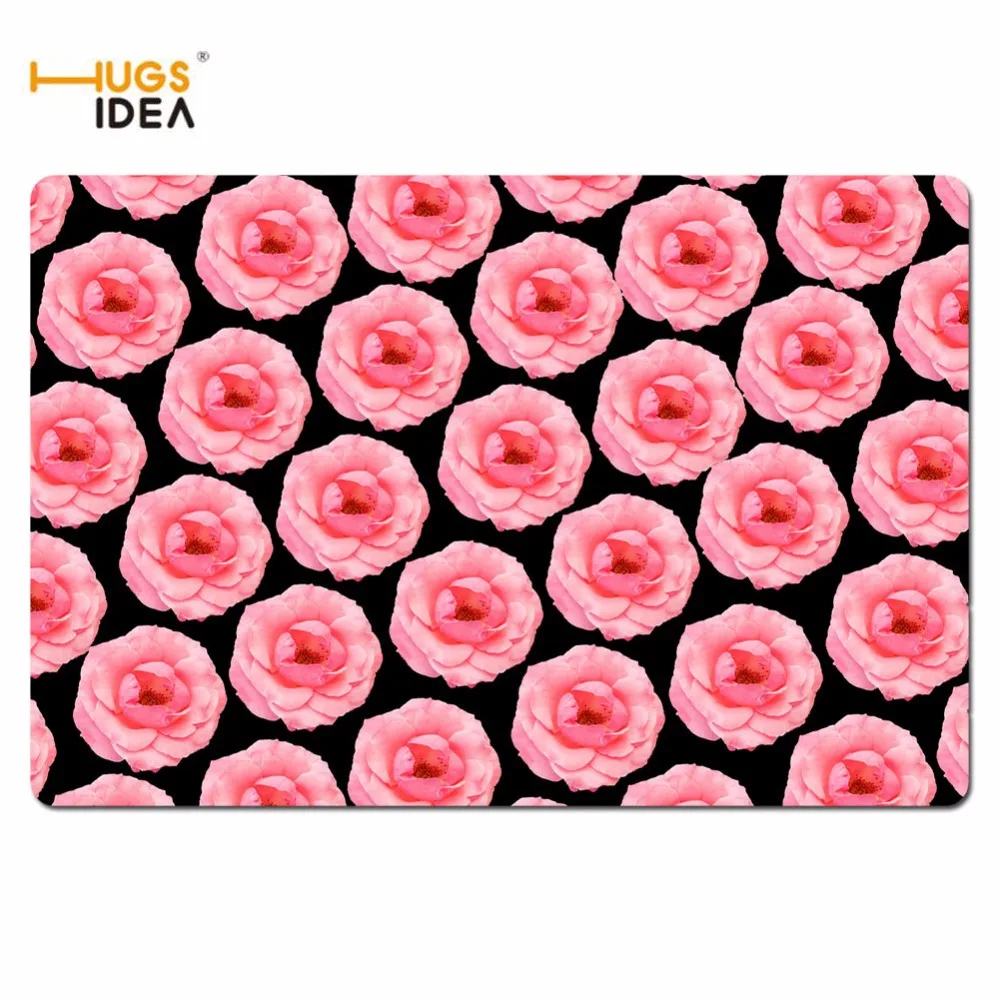 HUGSIDEA романтические розы Главная Открытый Ванная комната коврики резиновые противоскользящие жизни декоративные лестничные Ковры Кухня hotel коврики