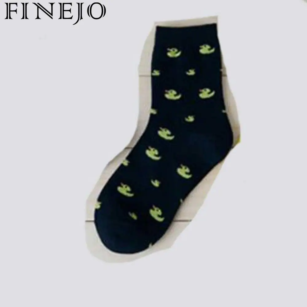 FINEJO/Женские повседневные носки до щиколотки милые хлопковые с забавными утками и
