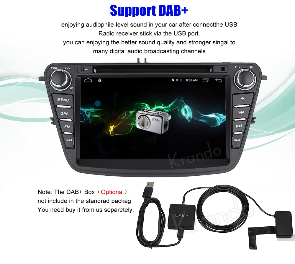 Perfect Krando 7" Android 8.0 car audio radio gps dvd player navigation for Ford Escort 2015+ multimedia system WIFI 3G DAB+ 10 Perfect Krando 7" Android 8.0 car audio radio gps dvd player navigation for Ford Escort 2015+ multimedia system WIFI 3G DAB+ 10