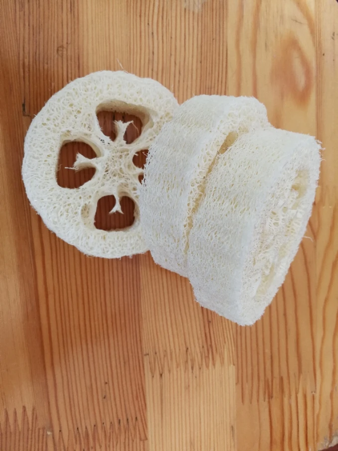 6-7 см шириной 2 см шириной 100 шт./лот натуральный Luffa Loofa ломтик DIY для мыла ручной работы Инструменты, cleanner, мыло для лица держатель не отбеливать