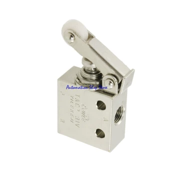 

Pneumatic Switch Valve TAC2-31P Air Pneumatic 1/8" 2 Position 3 Way Roller Lever Mechanical Valve