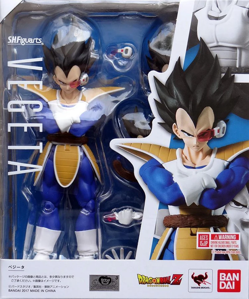 

WSTXBD Original Bandai Dragon Ball Z DBZ SHF Black Normal Vegeta 2.0 Figure Collection Model Brinquedos Figurals