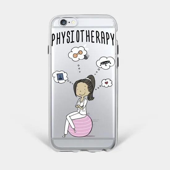 Funda enfermera Industria Médica Funda para iPhone 6 6 s 7 6 Plus 7 Plus 5S SE silicona suave transparente TPU carcasa trasera carcasa