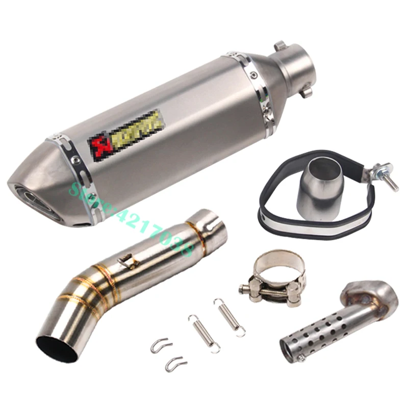 

Slip on Motorcycle Exhaust System Muffler Escape Middle Link Pipe Modified Connection For Honda CBR500 CBR500R CB500X CB500F