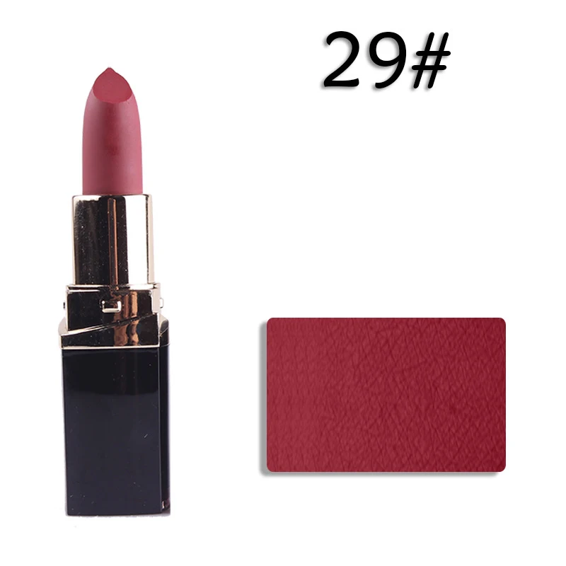 

5pCS 18MISS ROSE Matte Lipstick Moisturizing Lips Soft Light Colorful Square Tube Beauty Makeup Gloss Lip 16